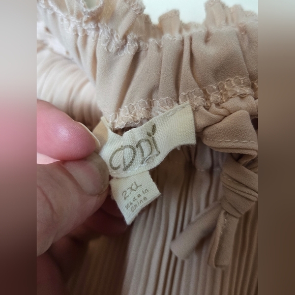 Women's Oddi Lorelai Boho Ruffle Drawstring Skirt, Size 2X - Picture 4 of 4